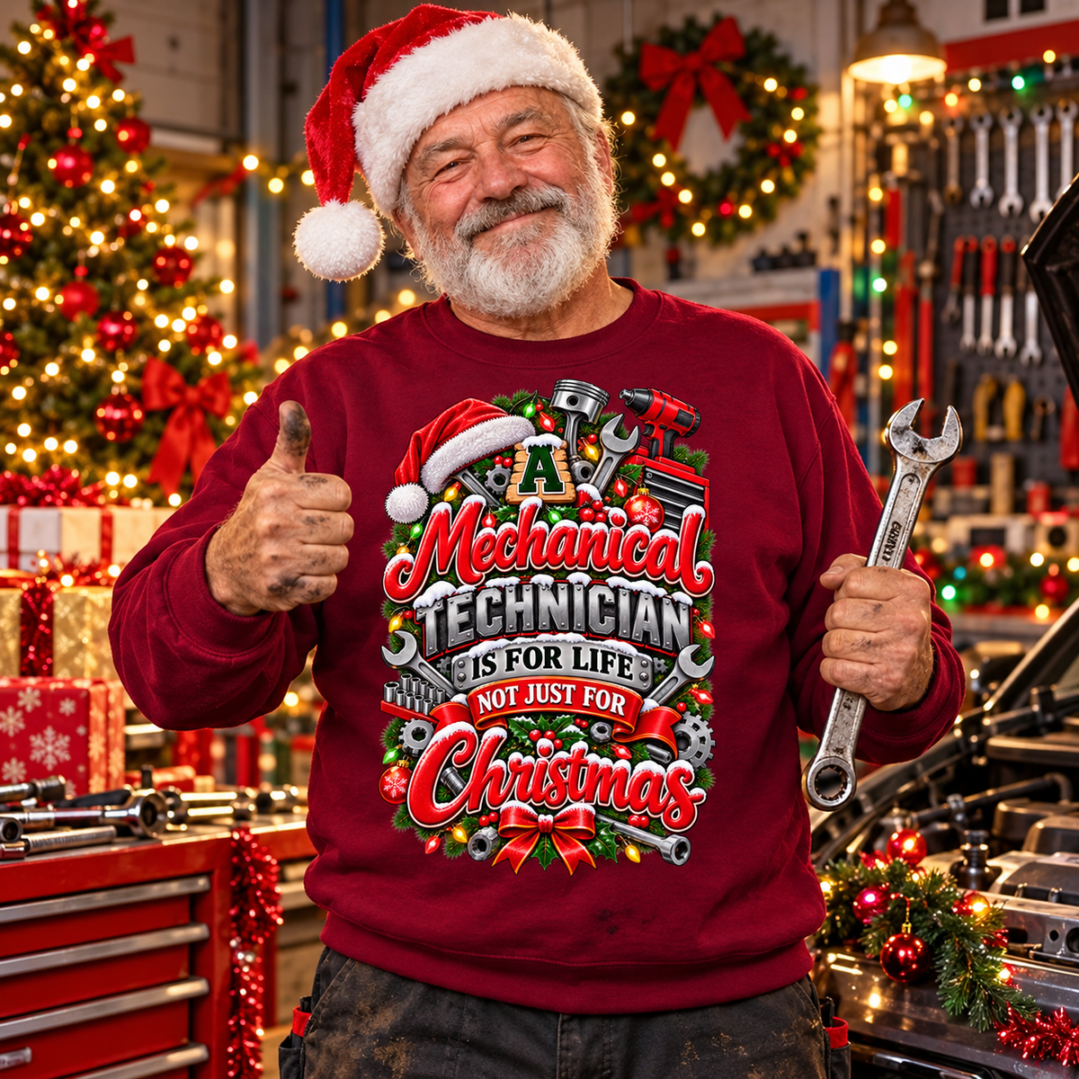 Mechanical Technician Christmas Jumper