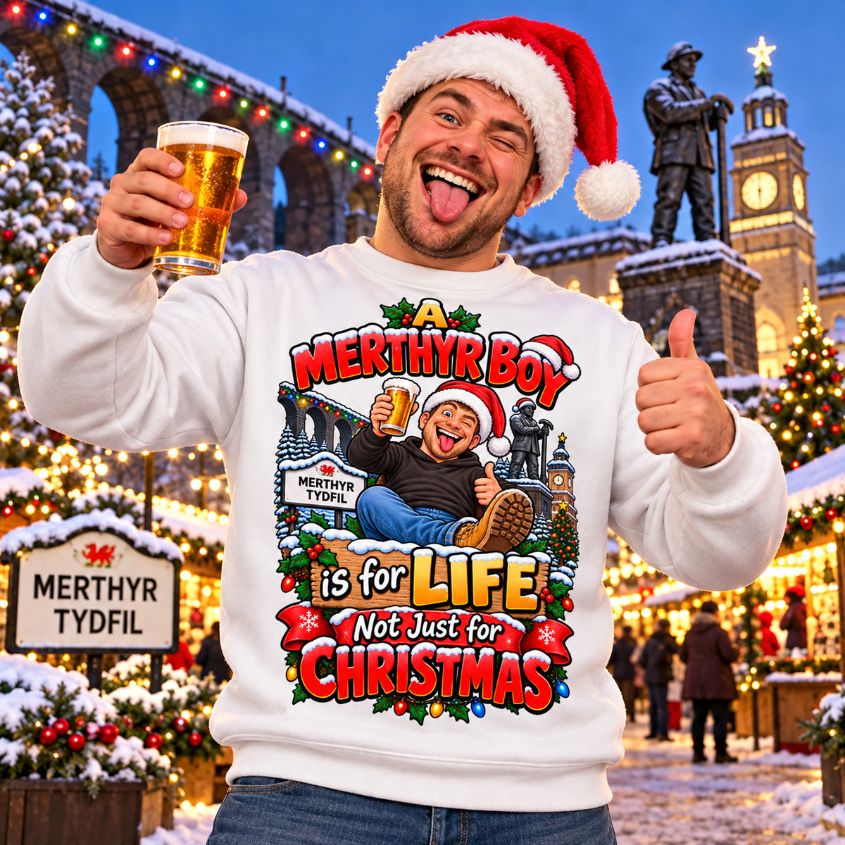 Merthyr Boy Christmas Jumper