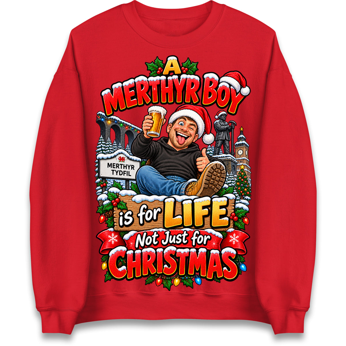 Merthyr Boy Christmas Jumper