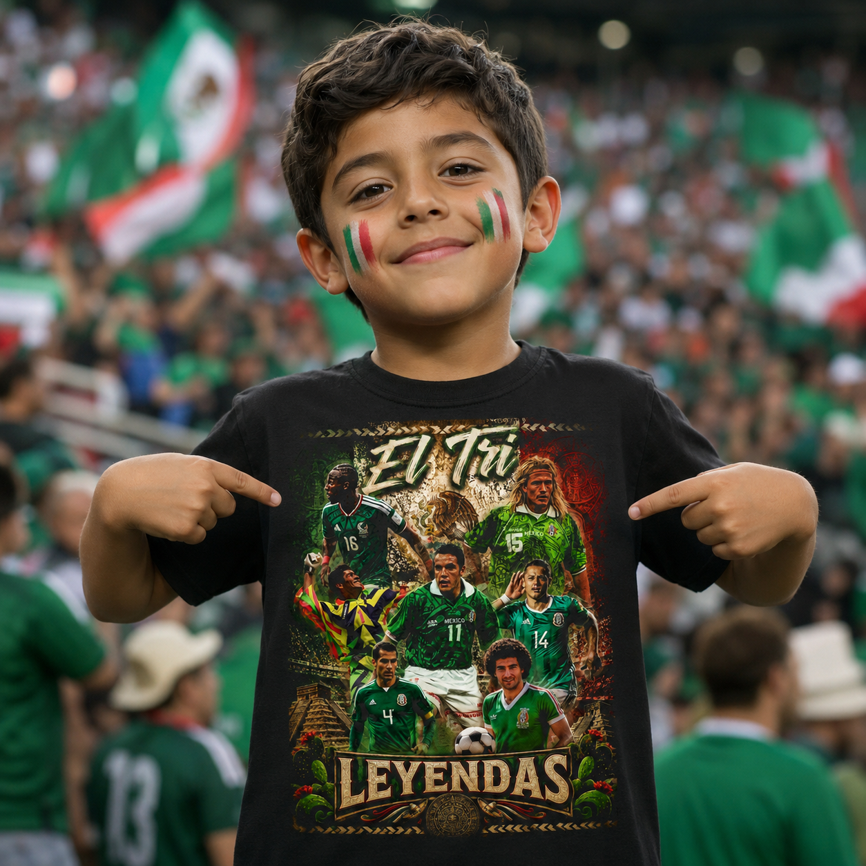 Mexico Football Legends T Shirt