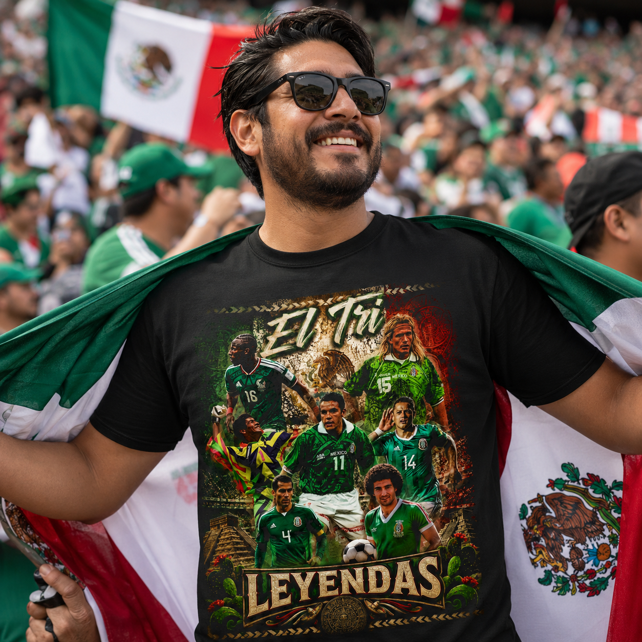 Mexico Football Legends T Shirt
