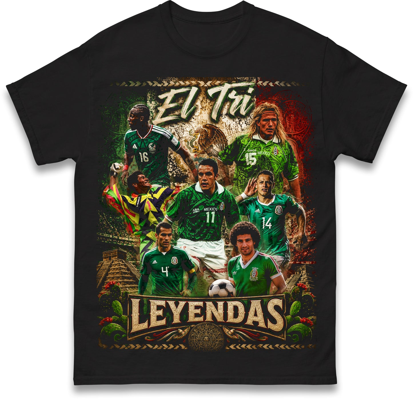 Mexico Football Legends T Shirt