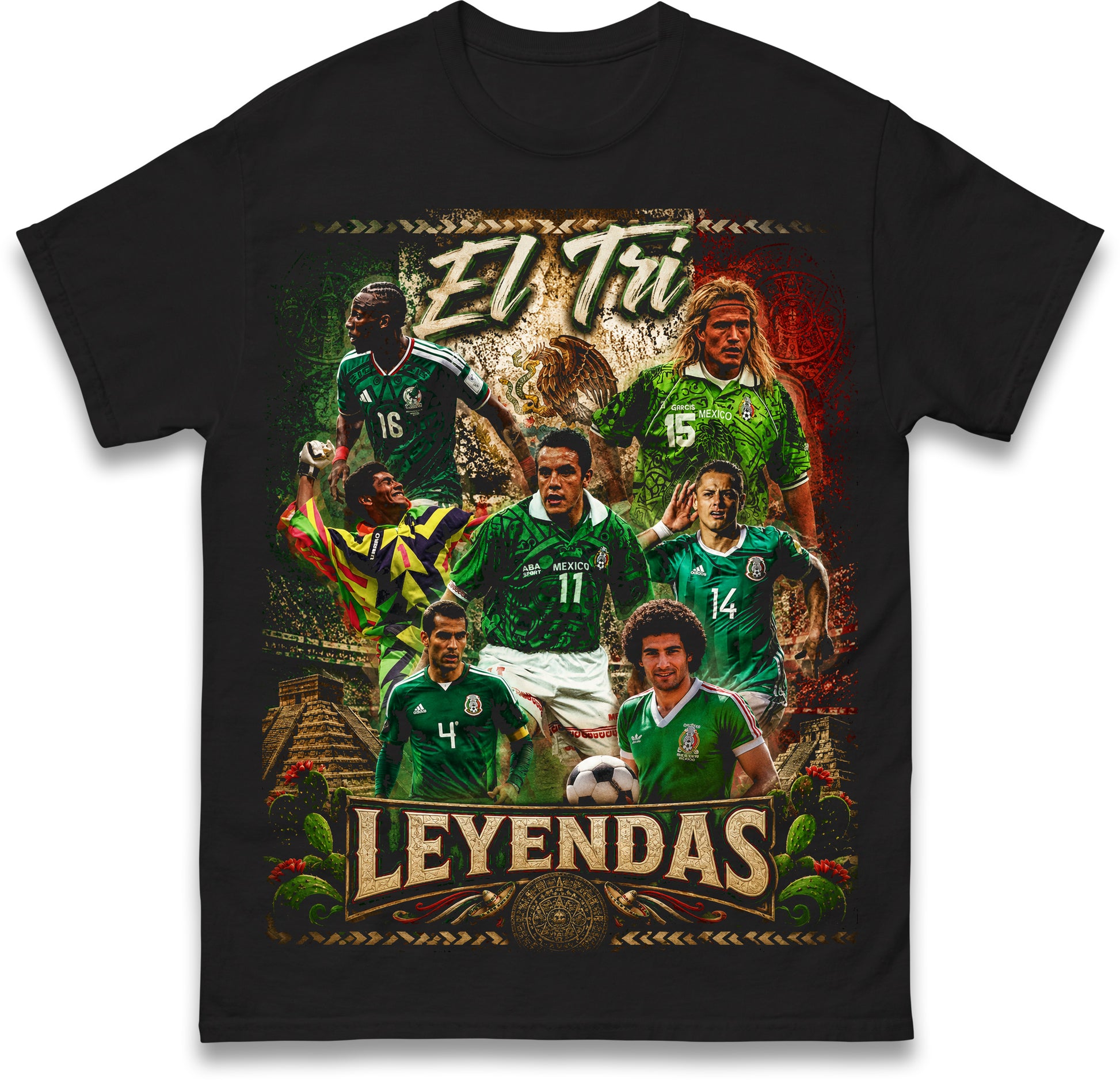 Mexico Football Legends T Shirt