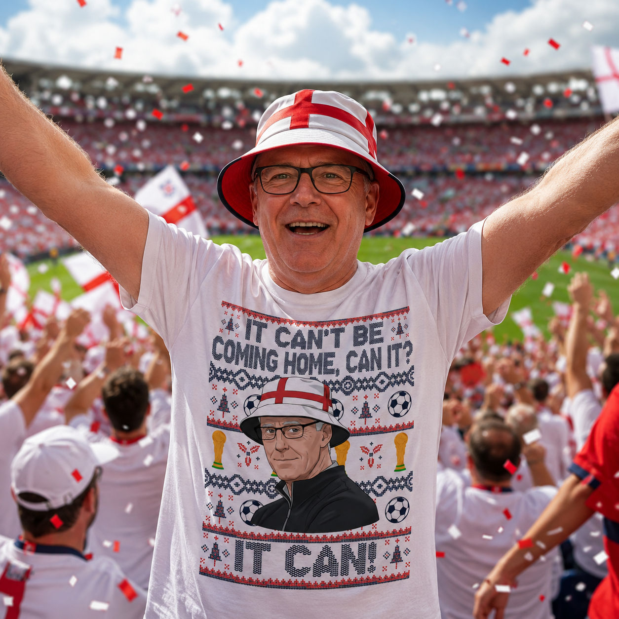 Mick McCarthy It Can't Be Coming Home Can It England World Cup 2026 Football T Shirt