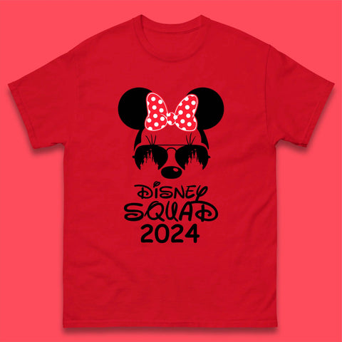 Disney Squad 2024 Mickey Mouse Minnie Mouse Cartoon Magic Kingdom Disney Castle Disneyland Trip Mens Tee Top