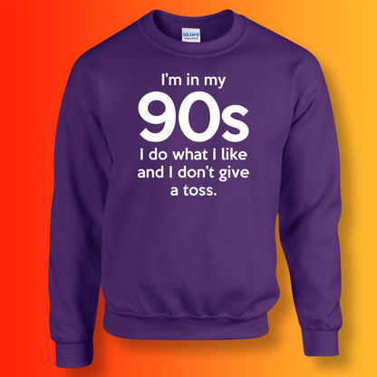 I'm In My 90s I Do What I Like Sweater Royal Blue