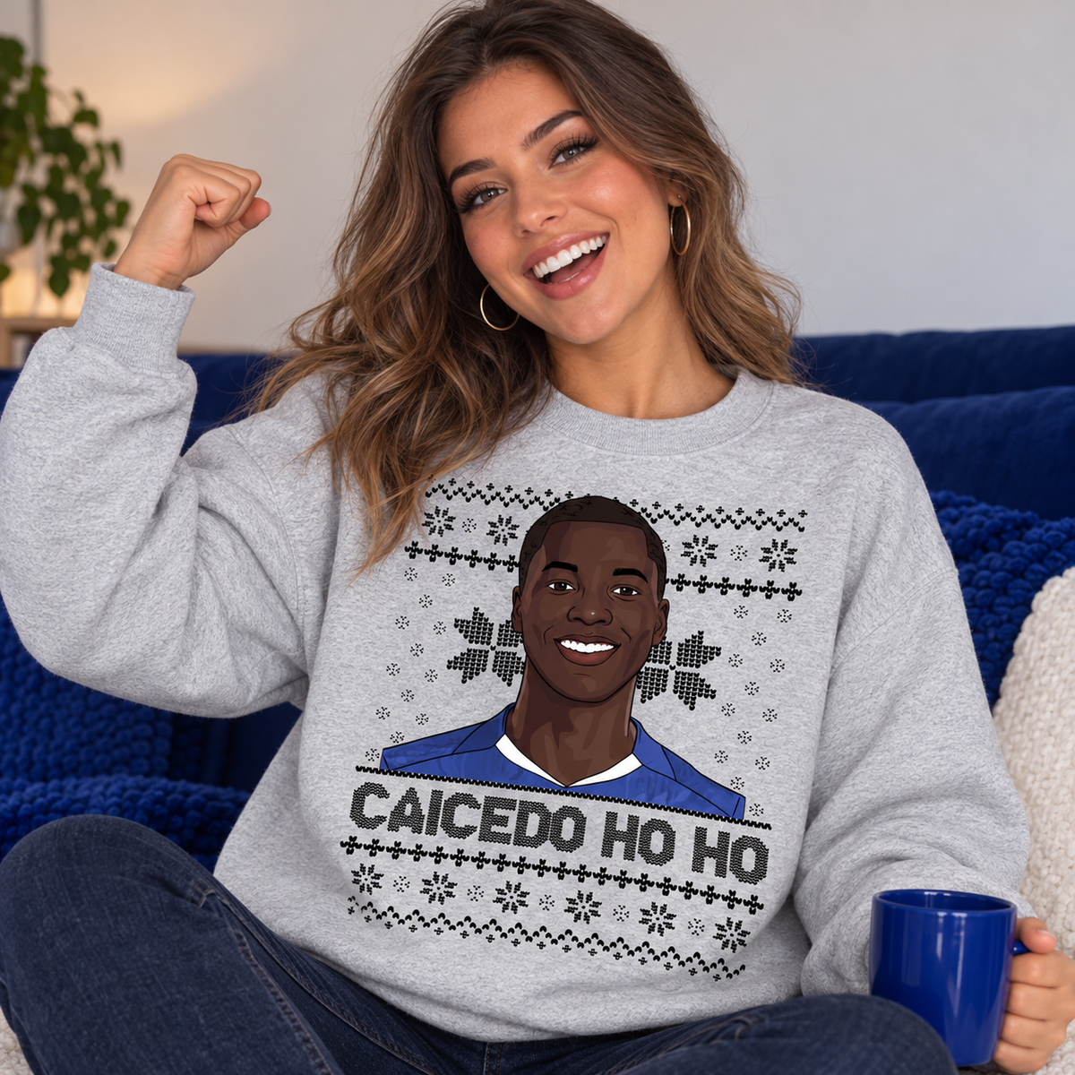 Moises Caicedo Christmas Jumper