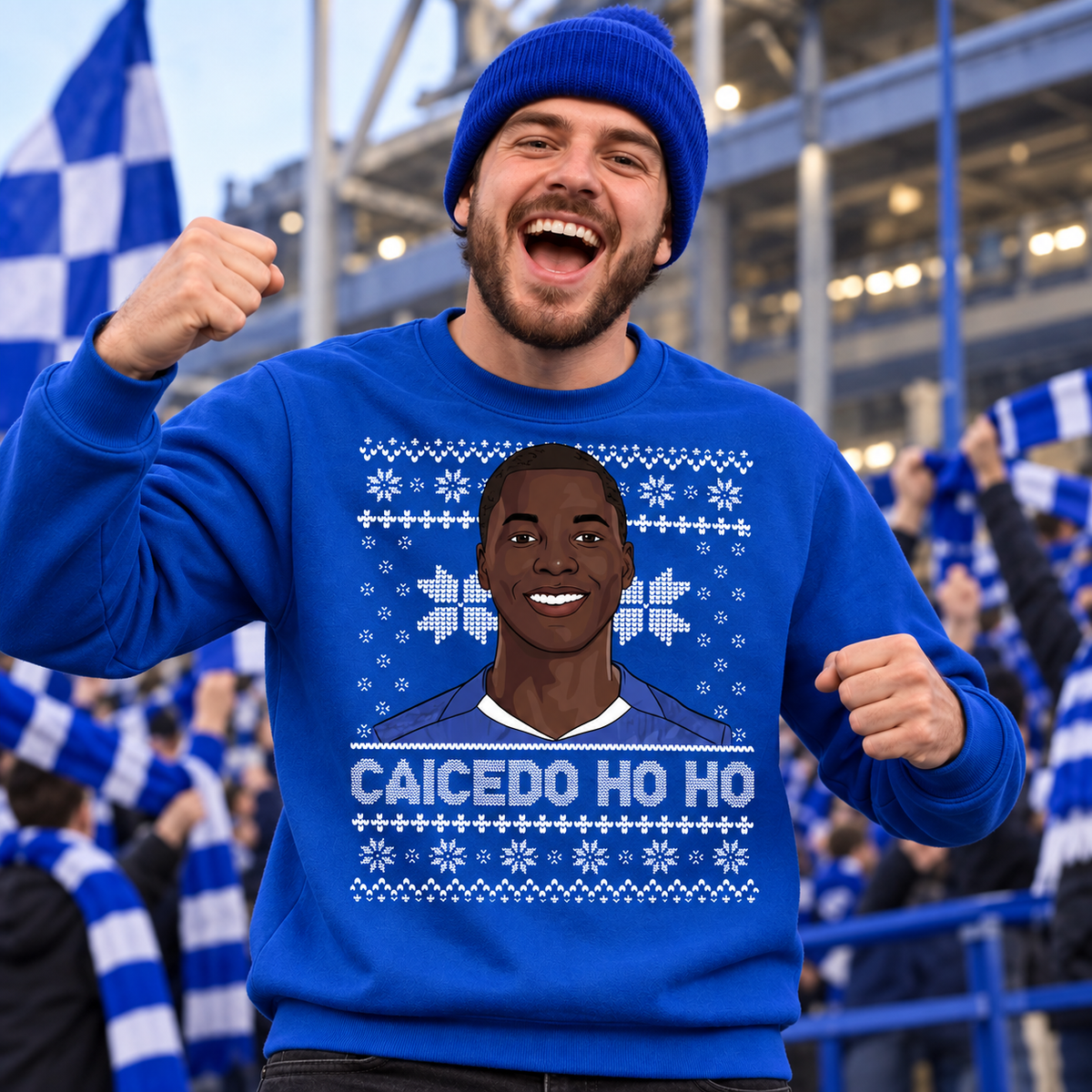 Moises Caicedo Christmas Jumper