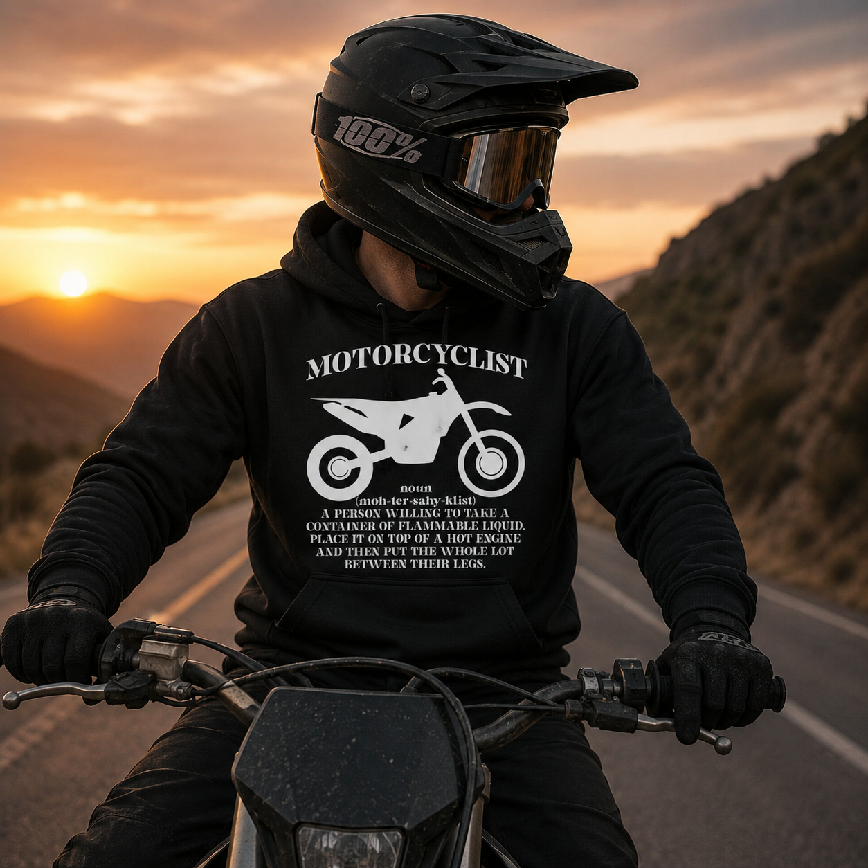 Motorcyclist Definition Hoodie