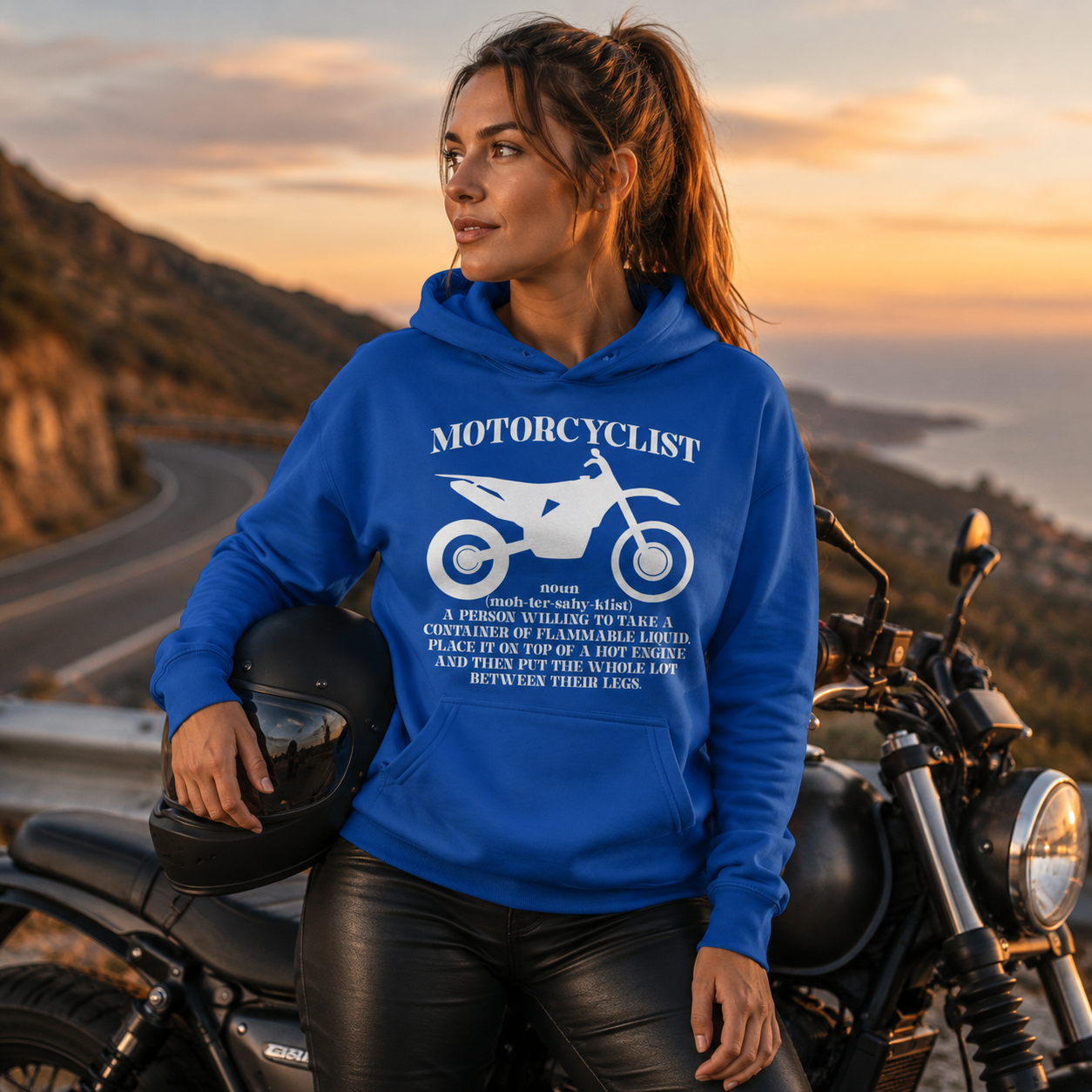 Motorcyclist Definition Hoodie