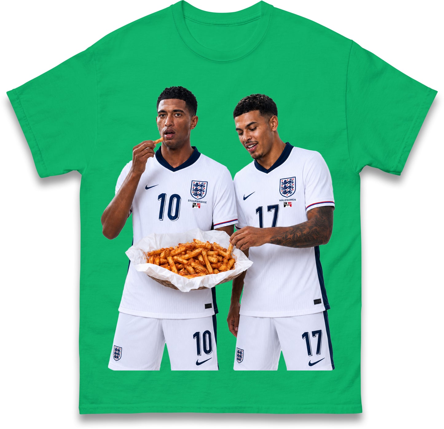 Mural of Bellingham Rogers Eating Orange Chips Appears in Quinton Stourbridge Halesowen England T Shirt