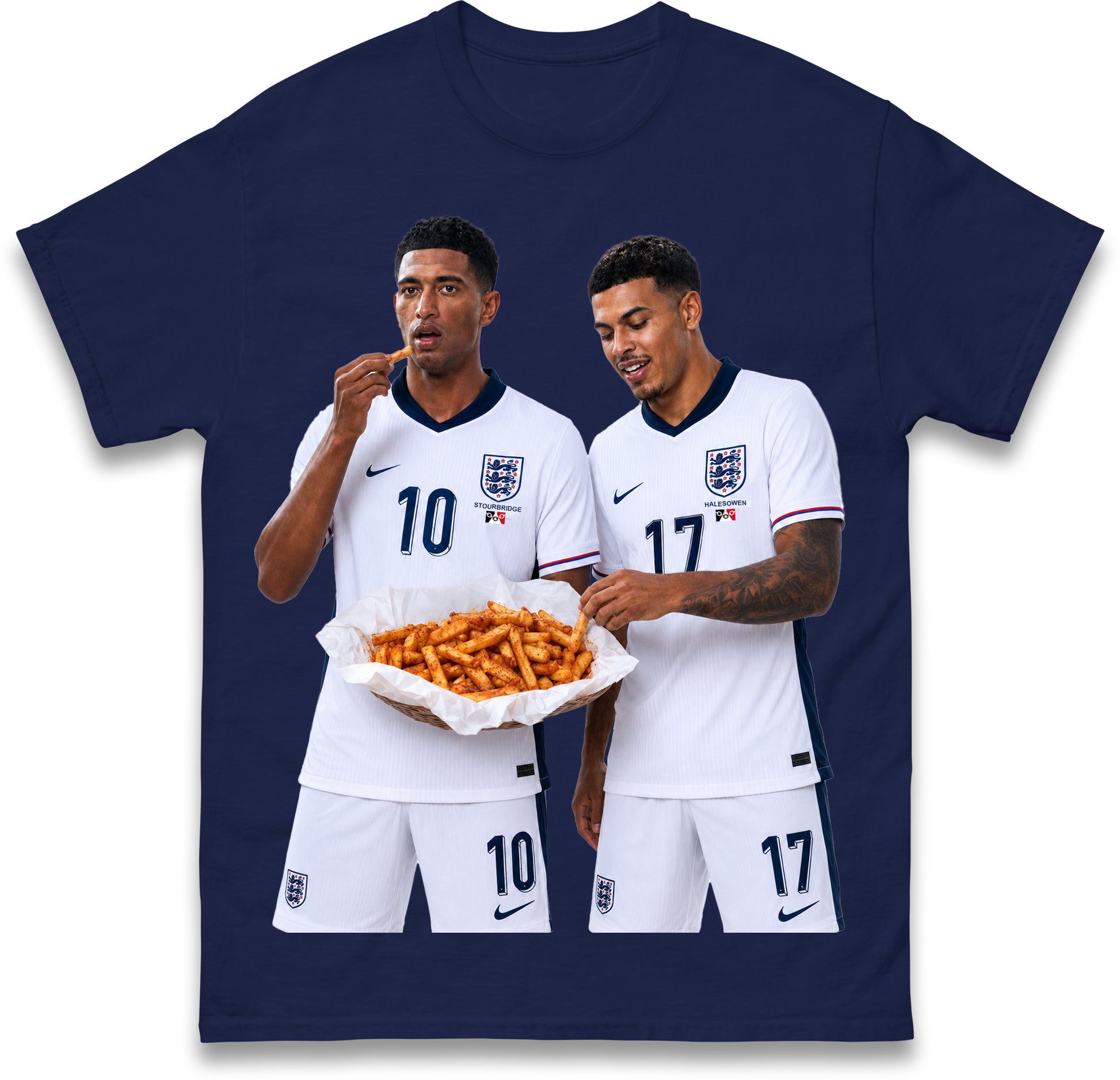 Mural of Bellingham Rogers Eating Orange Chips Appears in Quinton Stourbridge Halesowen England T Shirt