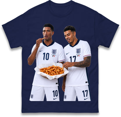 Mural of Bellingham Rogers Eating Orange Chips Appears in Quinton Stourbridge Halesowen England T Shirt