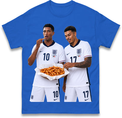 Mural of Bellingham Rogers Eating Orange Chips Appears in Quinton Stourbridge Halesowen England T Shirt