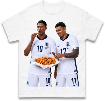 Mural of Bellingham Rogers Eating Orange Chips Appears in Quinton Stourbridge Halesowen England T Shirt