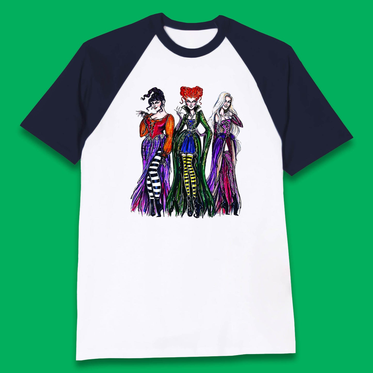 Halloween The Sanderson Sisters From Hocus Pocus Vintage Halloween Witches Baseball T Shirt