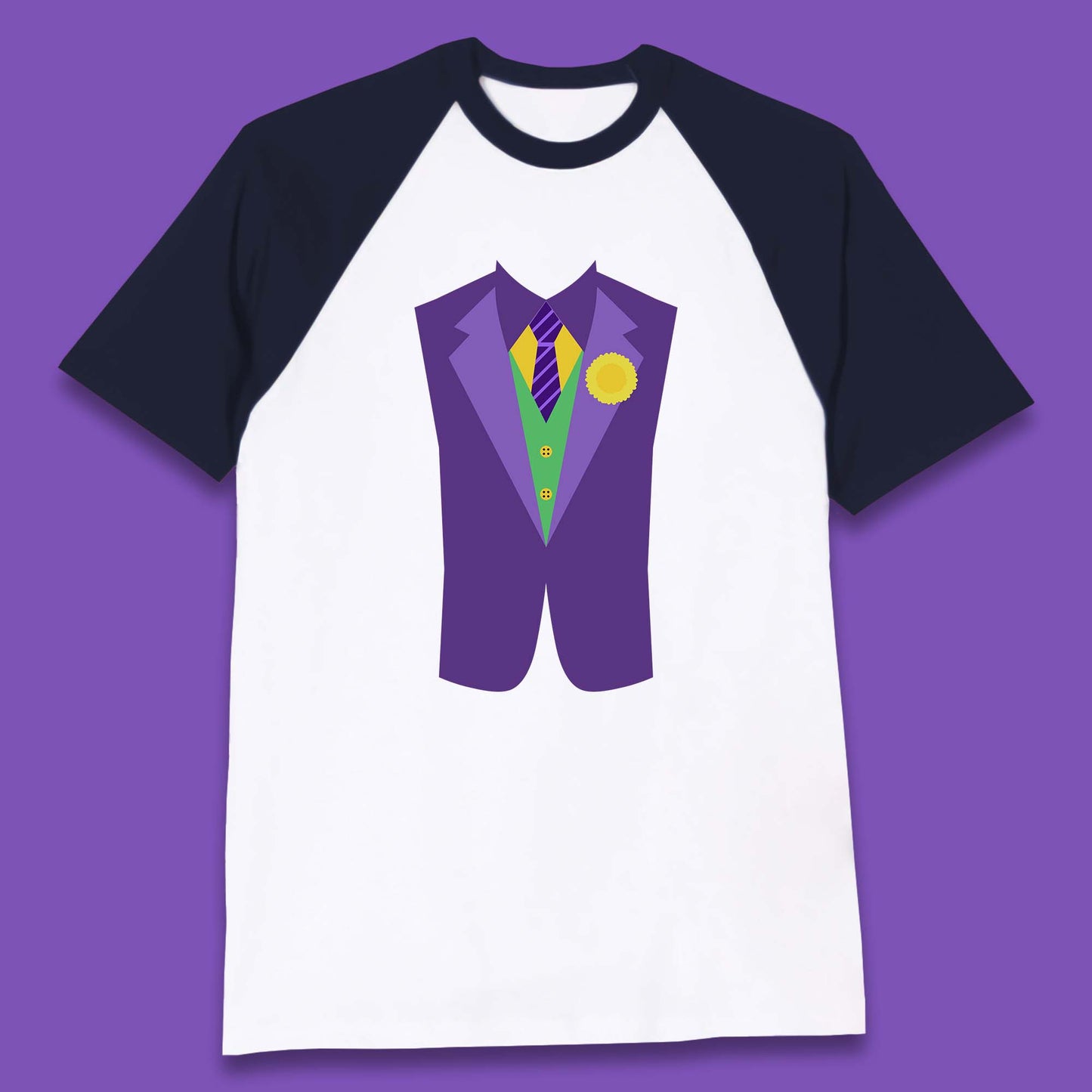 Funny Tuxedo Mardi Gras Tux Party Celebration Costume Baseball T Shirt