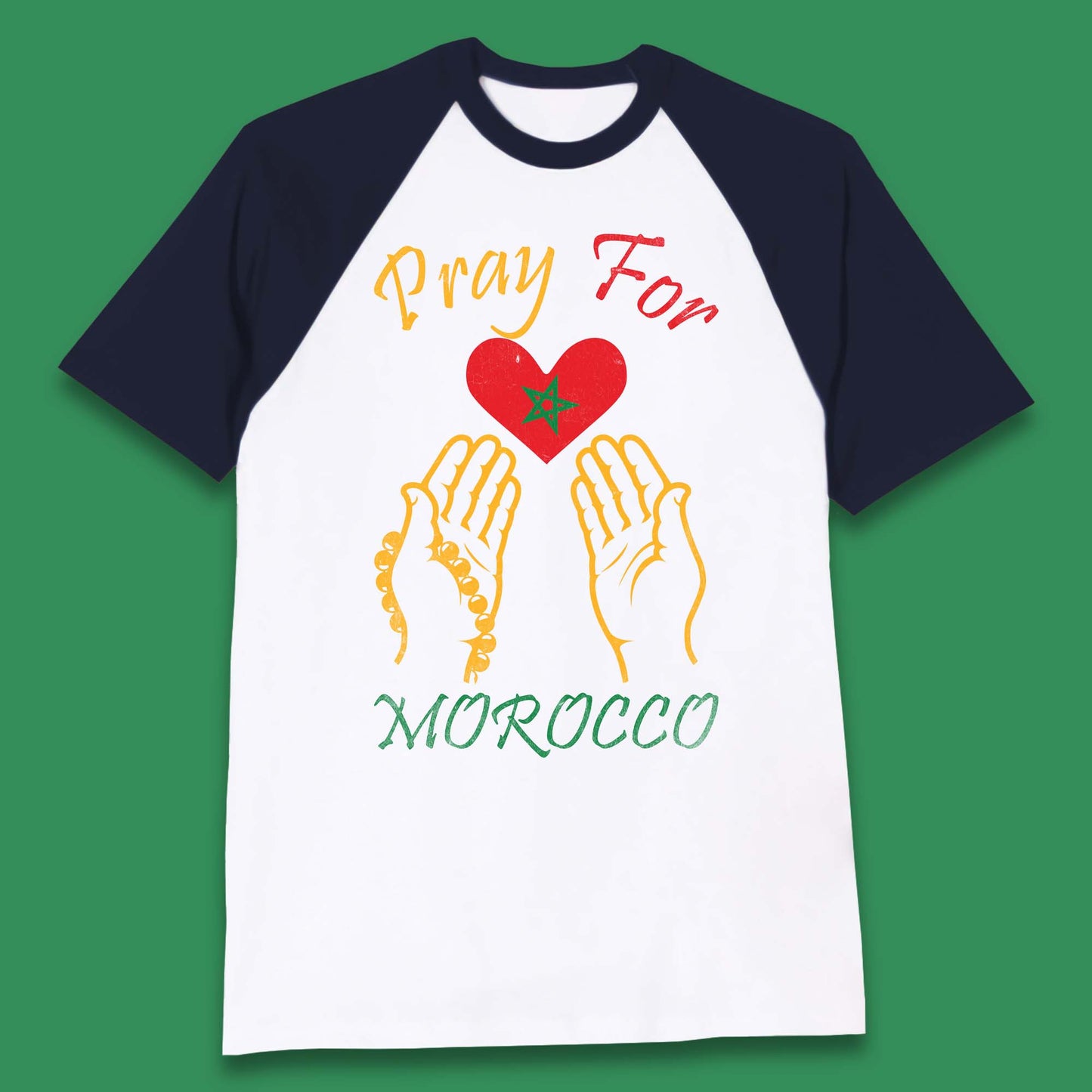 Pray For Morocco Stay Strong Morocco Earthquake Support Baseball T Shirt