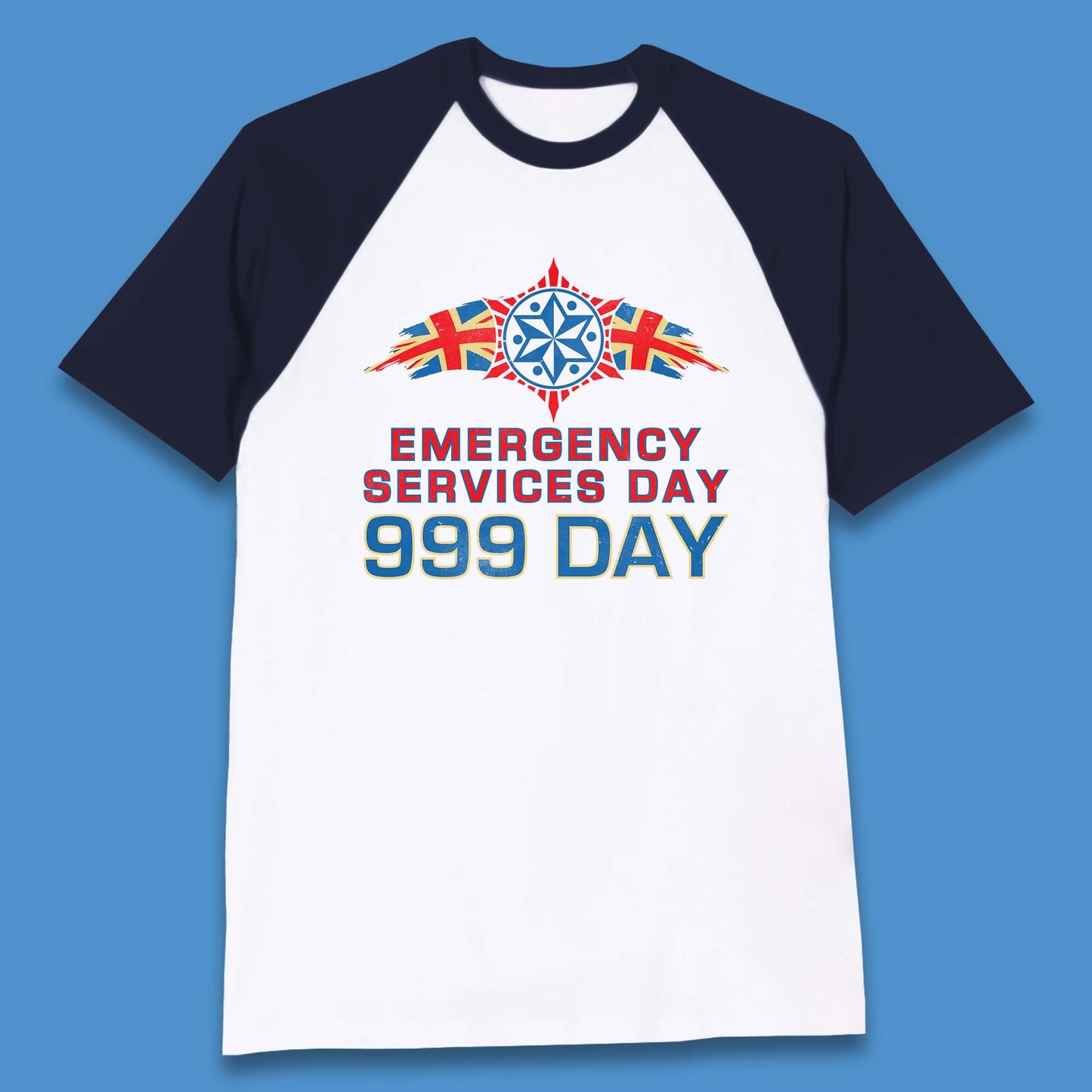 Emergency Services Day 999 Days United Kingdom Emergency Services First Responder Annual Holiday Baseball T Shirt