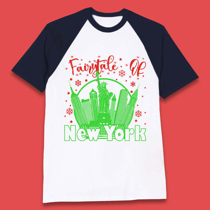 Christmas Fairytale Of New York Baseball T-Shirt