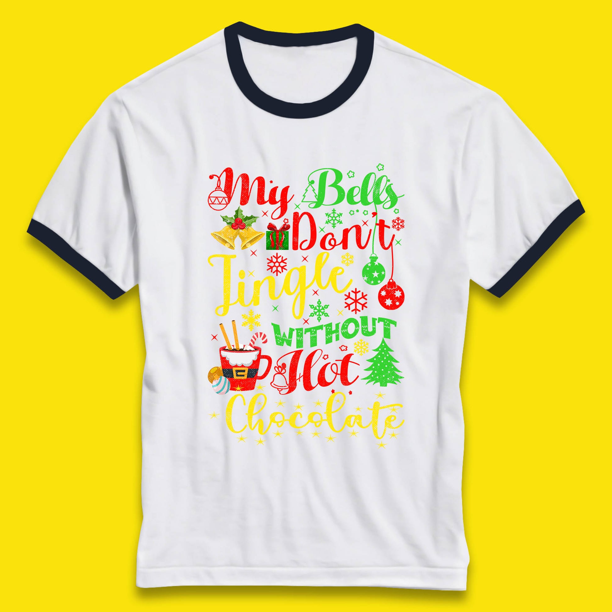 jingle bells ringer t shirt