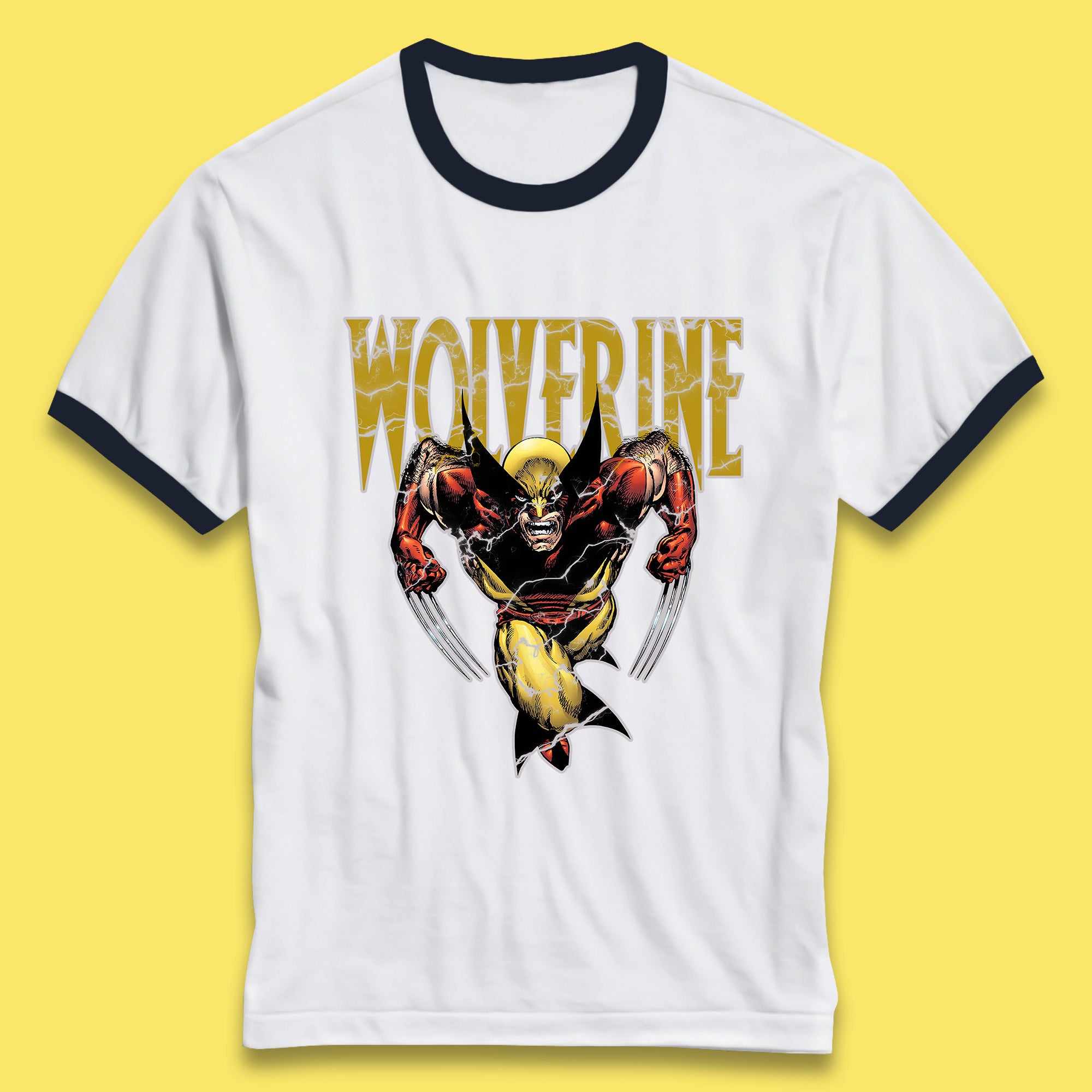 Wolverine Comic book character Marvel Comics Vintage Marvel Wolverine Ringer T Shirt