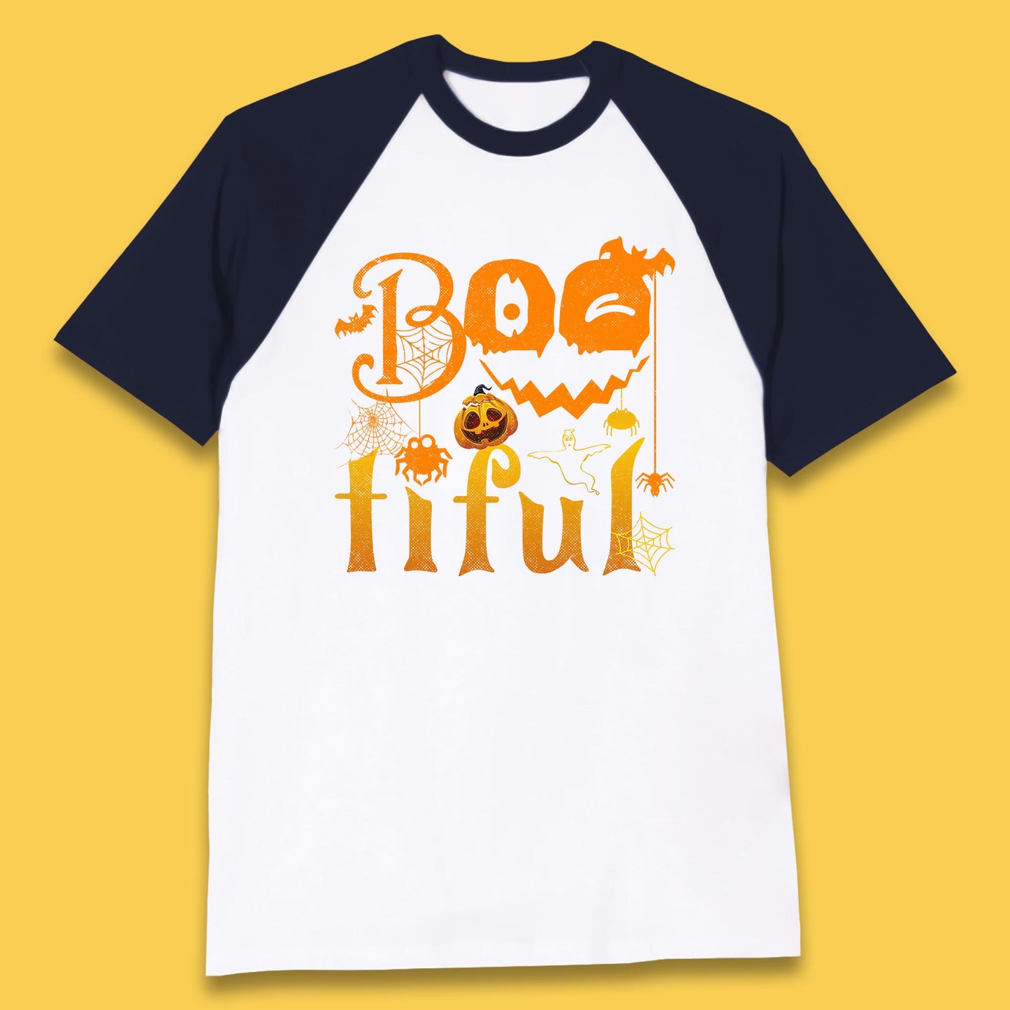 Bootiful Halloween Ghost Funny Boo Ghost Scary Spooky Season Baseball T Shirt