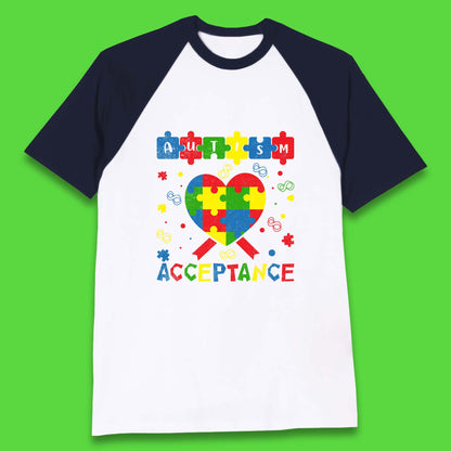Autism Acceptance Awareness Baseball T-Shirt