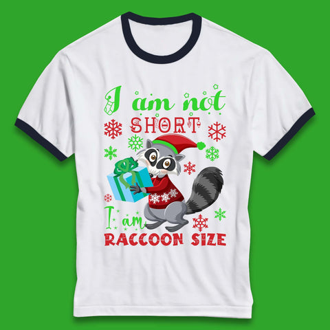 Raccoon Christmas Ringer T-Shirt