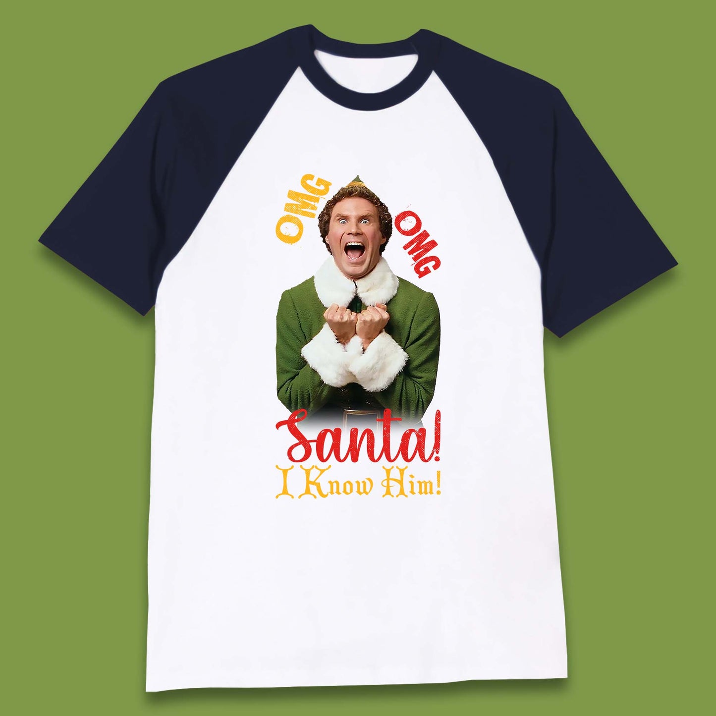 elf baseball t shirt