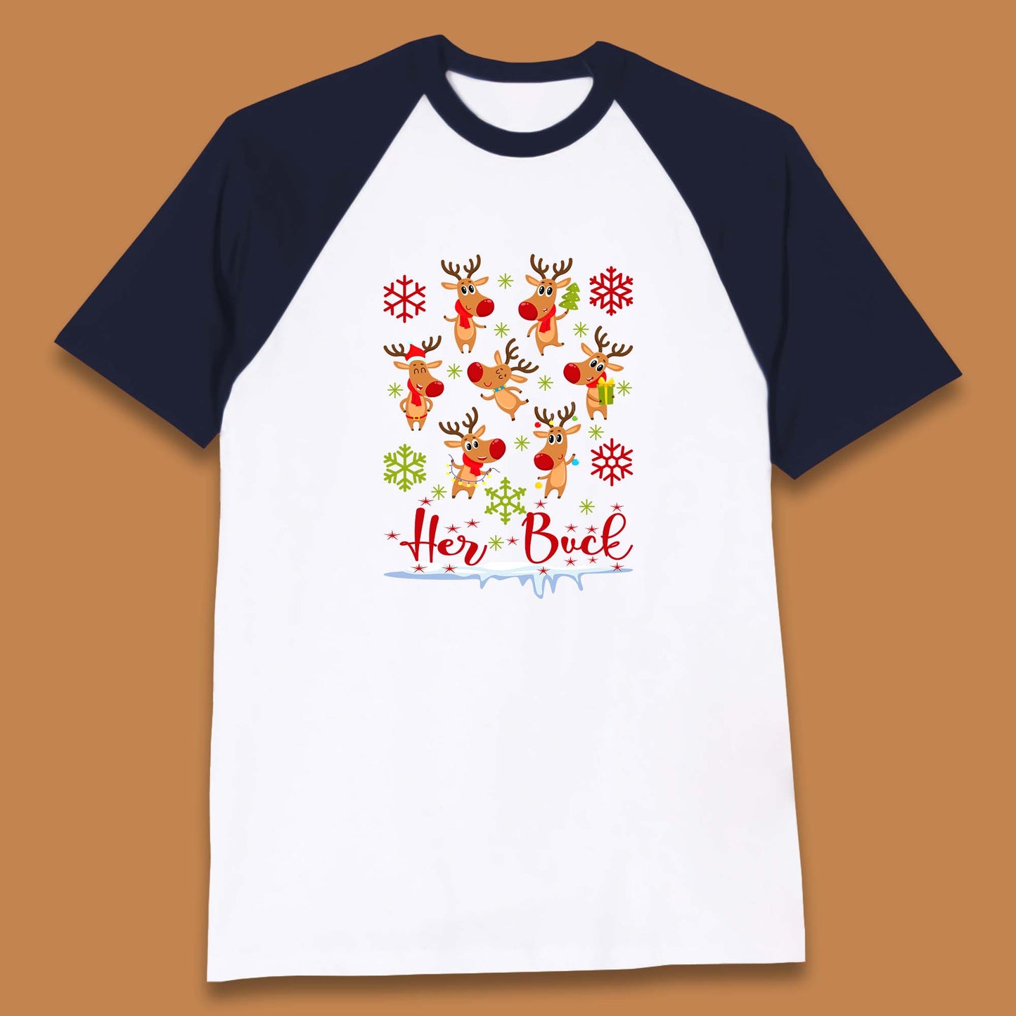 rudolph reindeers baseball t shirt