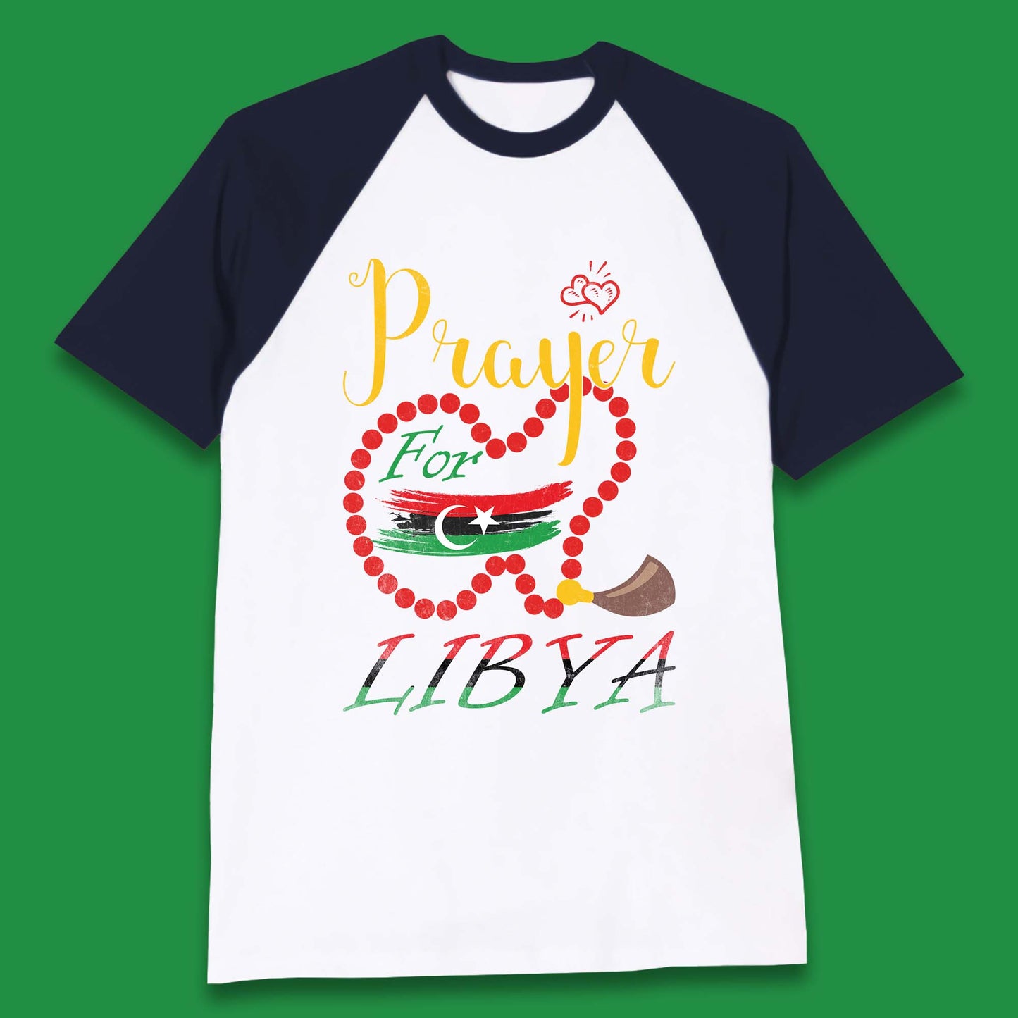 Prayer For Libya Help Libya Flood Solidarity Stand With Libya Baseball T Shirt
