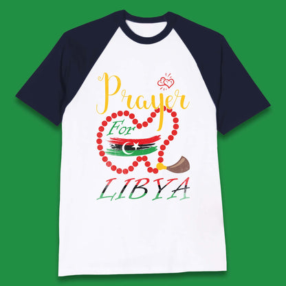 Prayer For Libya Help Libya Flood Solidarity Stand With Libya Baseball T Shirt