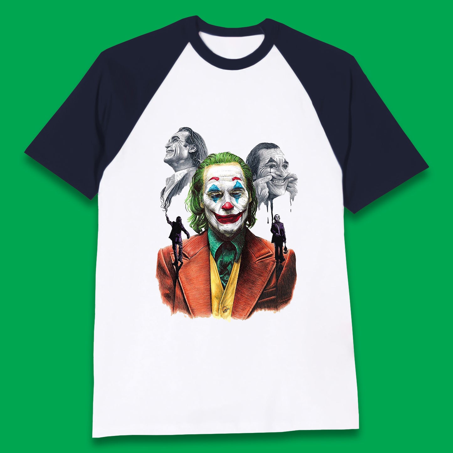 The Joker Why So Serious? Movie Villain Comic Book Character Supervillain Movie Poster Baseball T Shirt