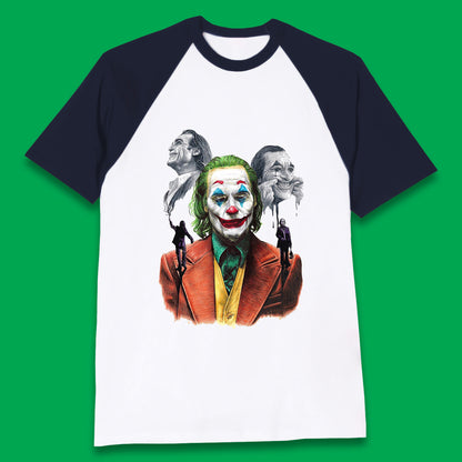 The Joker Why So Serious? Movie Villain Comic Book Character Supervillain Movie Poster Baseball T Shirt