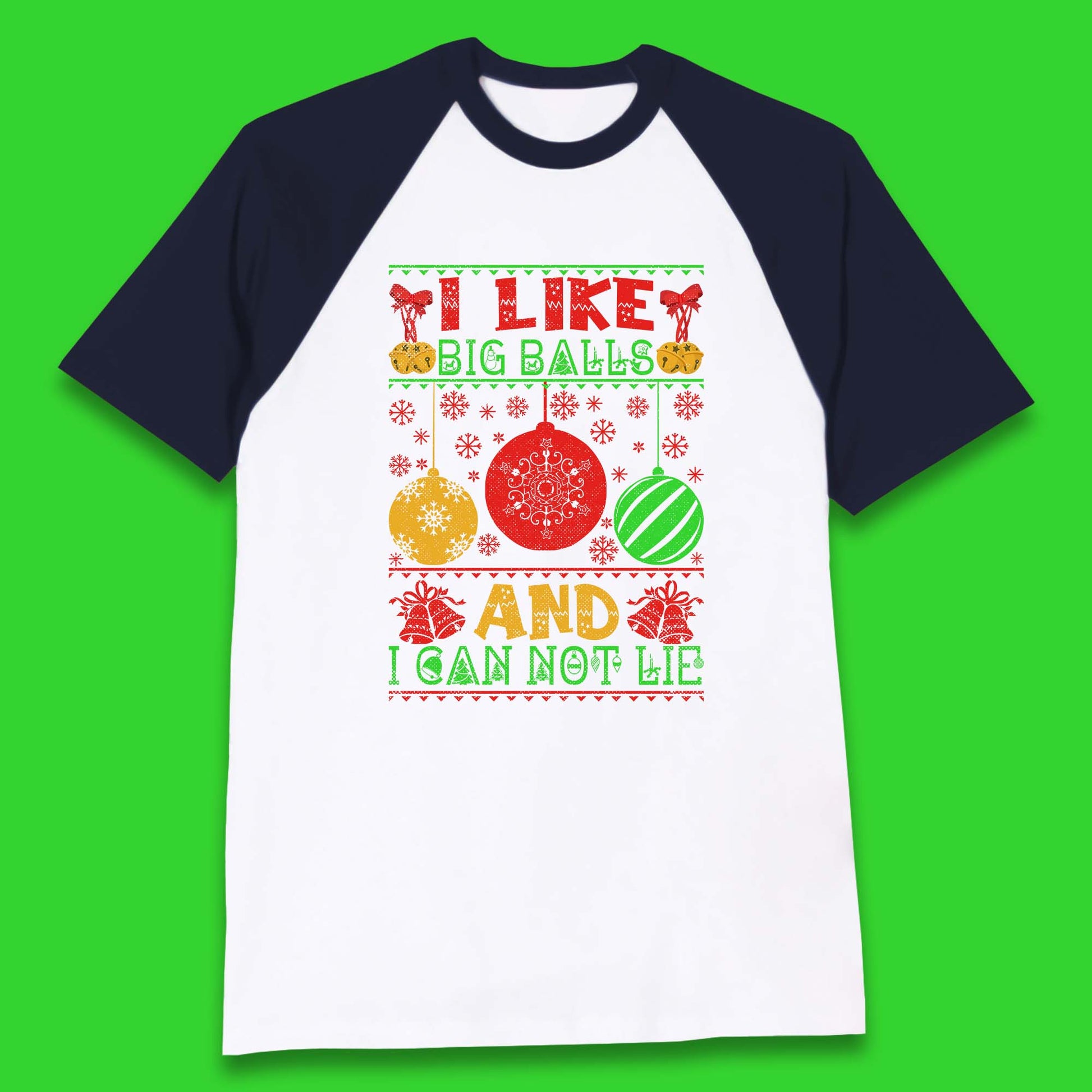 funny balls christmas baseball t shirt