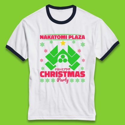 nakatomi plaza christmas ringer t shirt