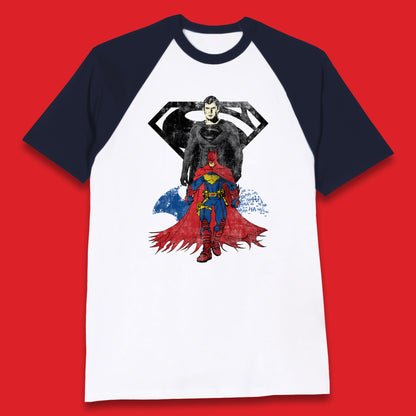 Batman And Superman Future State Dark Detective Superhero Comic Book Characters DC Comics Baseball T Shirt