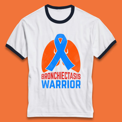 Bronchiectasis Warrior Support Unbreakable Awareness Survivor Ringer T Shirt