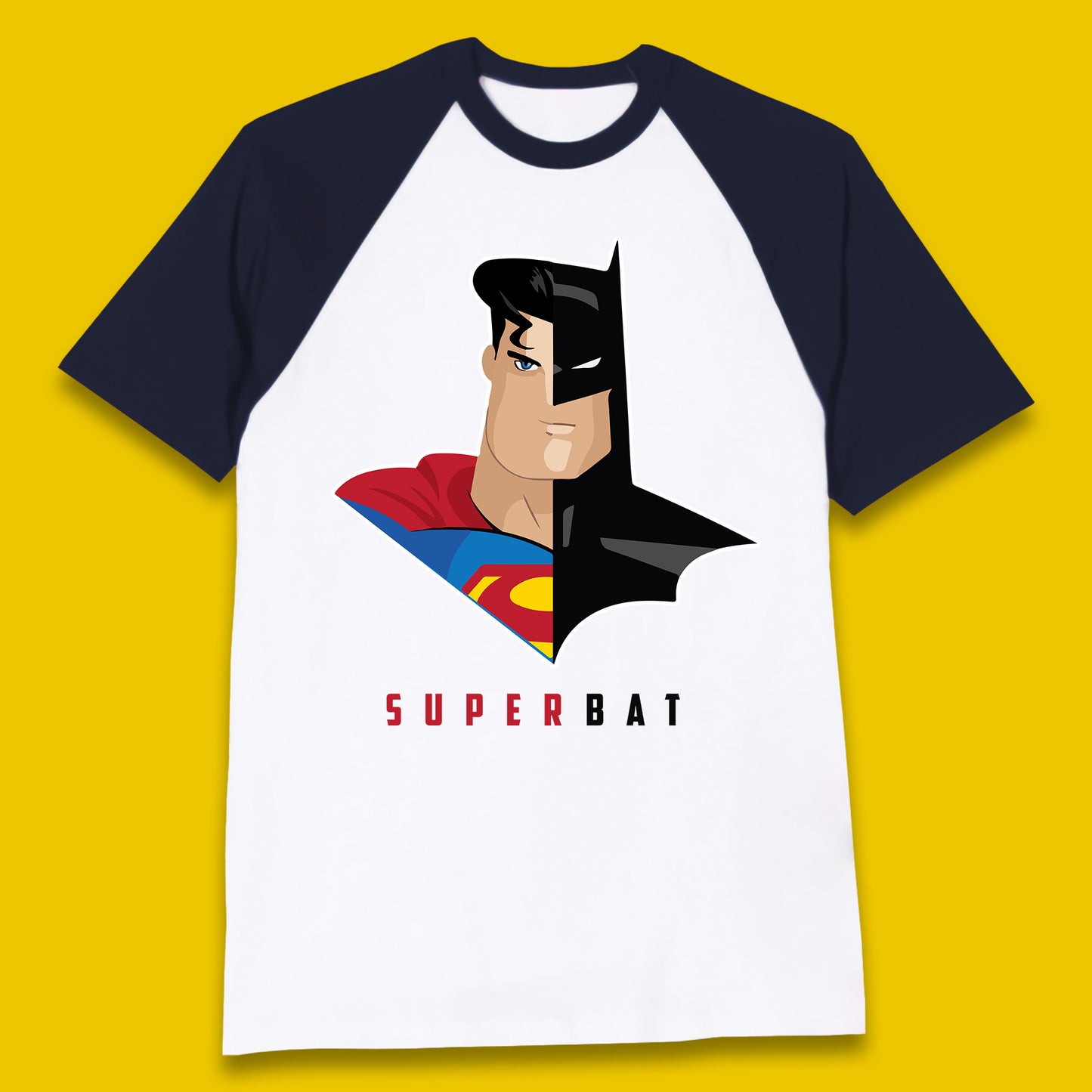 Super Bat Batman V Superman: Dawn Of Justice Superhero Film Comic Book Characters DC Comics Baseball T Shirt