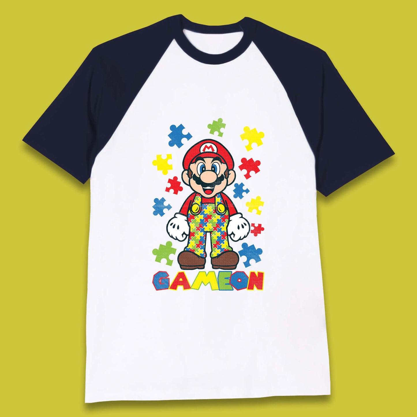 Autism Super Mario Baseball T-Shirt