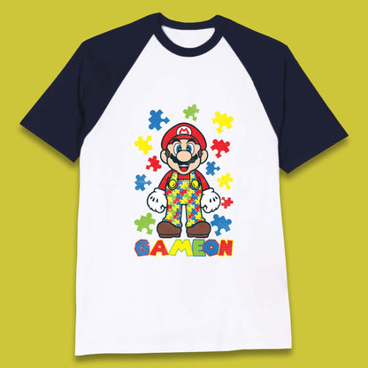 Autism Super Mario Baseball T-Shirt