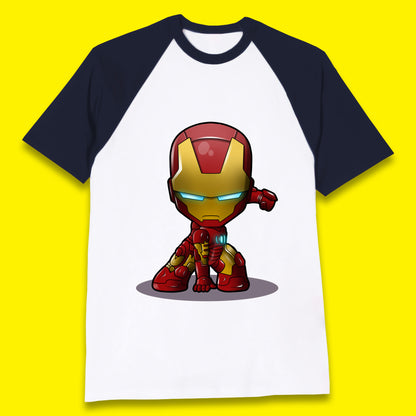 Marvel Avenger Iron Man Movie Character Ironman Costume Superhero Marvel Comics Baseball T Shirt