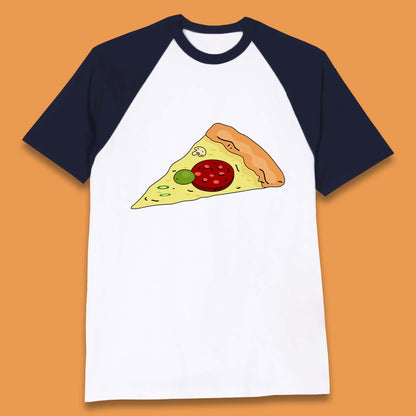 Italian Pizza Slice Pizzaologist Pizza Lover Pizza Holic Pizza Addict Baseball T Shirt