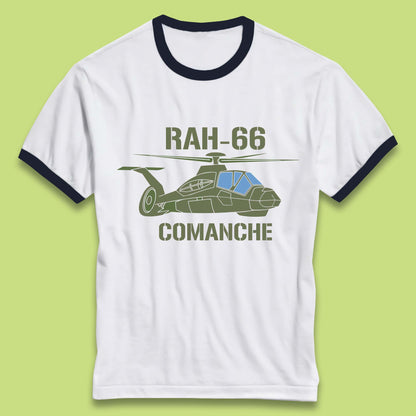 Boeing–Sikorsky RAH-66 Comanche US Army Gunship Attack Helicopter Ringer T Shirt