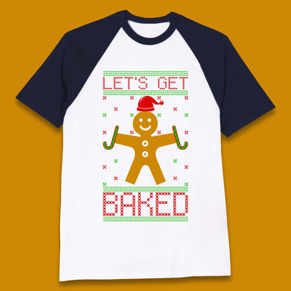 Gingerbread Christmas Baseball T-Shirt