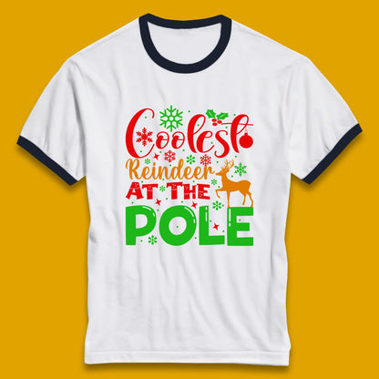 coolest reindeer ringer t shirt