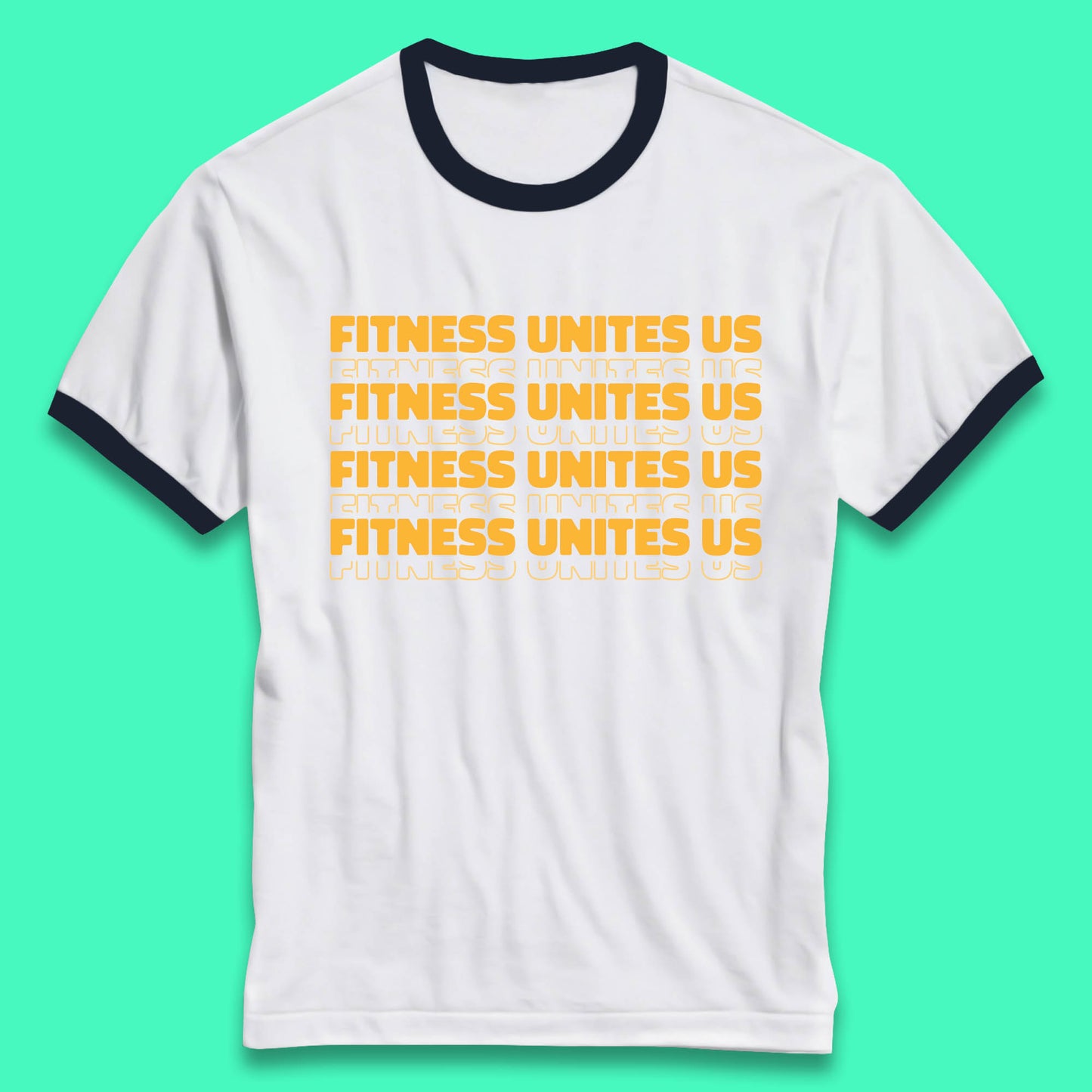 Fitness Unites Us National Fitness Day Gym Day Fitness Workout Ringer T Shirt
