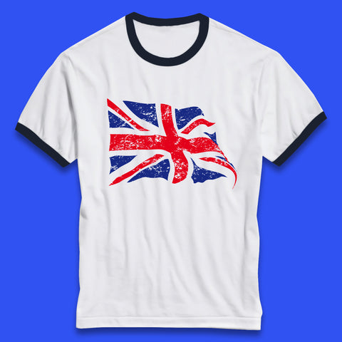 UK Flag Britain England Union Jack United Kingdom British Flag Patriotism Ringer T Shirt