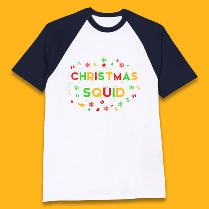 christmas squad matching baseball t shirt